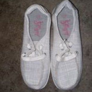 JELLYPOP Slip-On Shoes sz 5.5 Silvery Gray